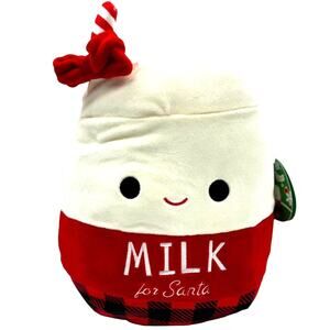 RARE Squishmallows 14” Alten Milk For Santa NWT 2023‎ Christmas Squad Pillow Toy